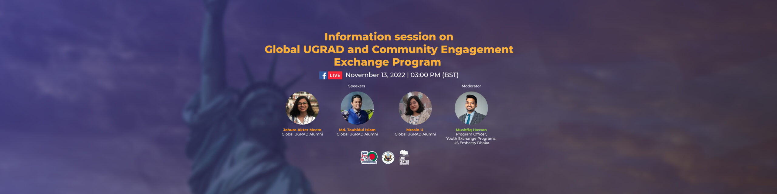 Information session on Global UGRAD and Community Engagement Exchange Program
